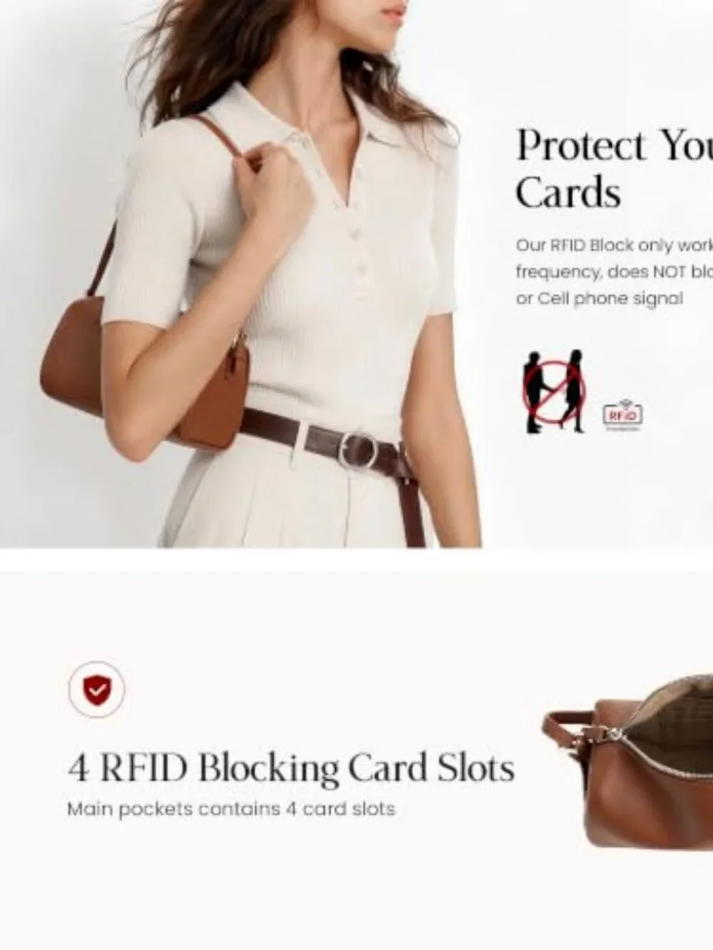 Genuine Leather Crossbody Bag for Women, Mini Shoulder Hobo Bag
